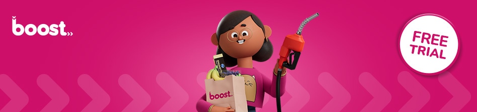 Enjoy free delivery*, 2X Fuel Points** and more with Boost.