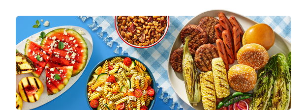 Spread of grilling dishes