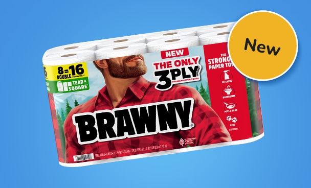 Brawny Tear a Square Paper Towels