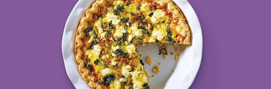 Butternut Squash, Leek and Goat Cheese Quiche