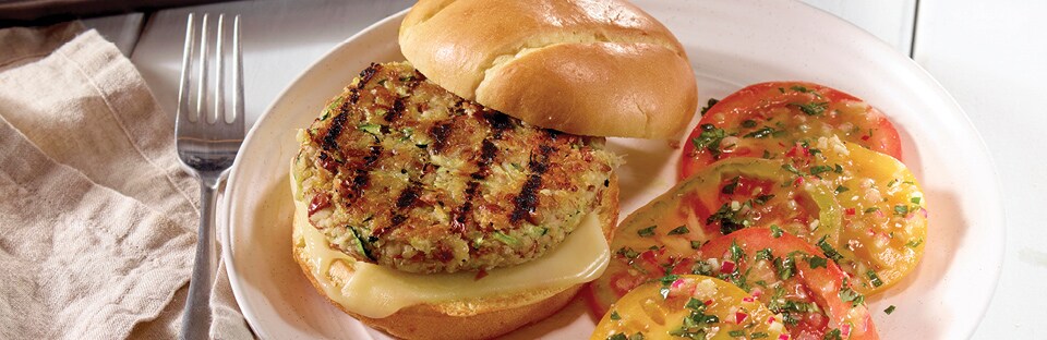 Garlic-Truffle Veggie Burger