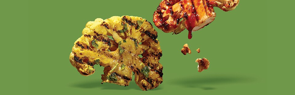 Grilled Cauliflower Steak: Two Ways