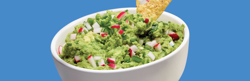 Pea, Chive and Radish Guacamole