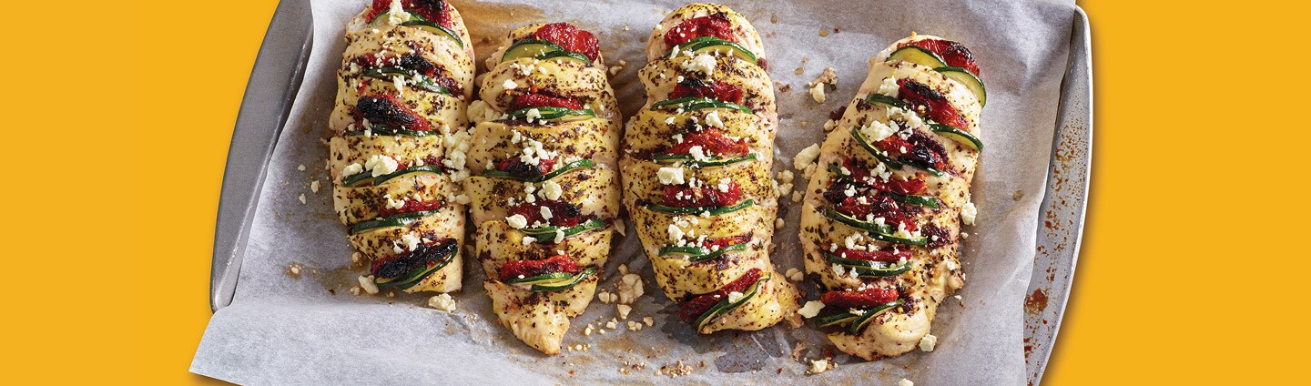 Mediterranean-Style Stuffed Chicken