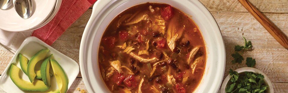 Healthy Slow-Cooker Chicken Tortilla Soup