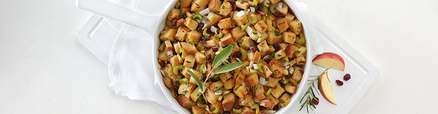 Cranberry Apple Rosemary Stuffing Recipe