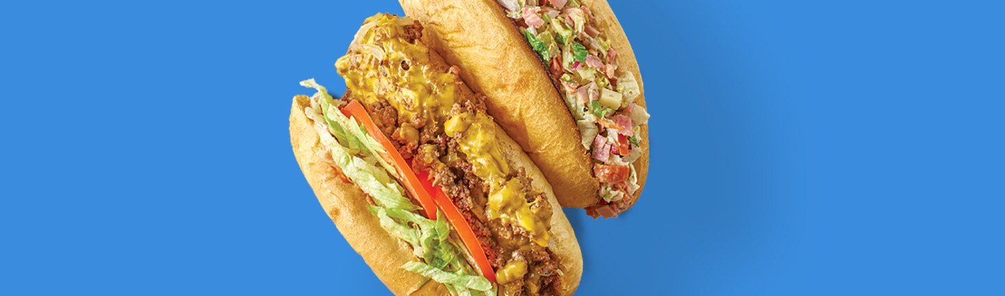 Two chopped sandwiches