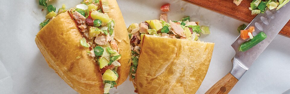 Chopped Tuna Niçoise Sandwich