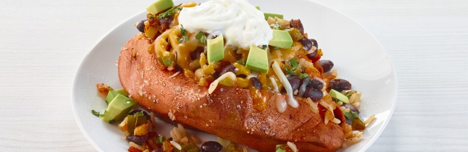 Southwest stuffed sweet potatoes