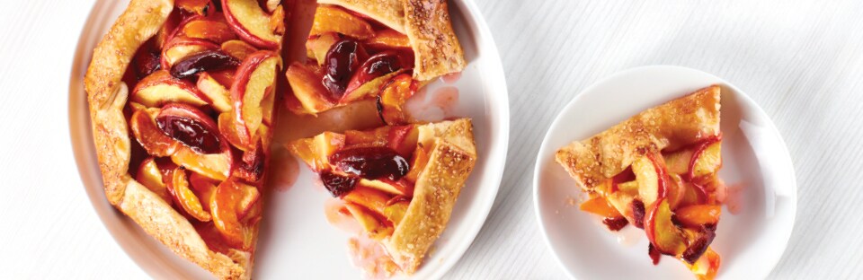 Platter of Stone Fruit Galette