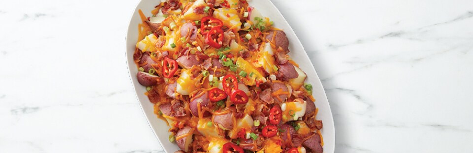 Slow Cooker Loaded Baked Potatoes