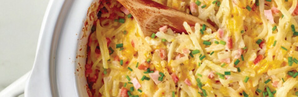 Cheesy Ham and Hash Brown Casserole