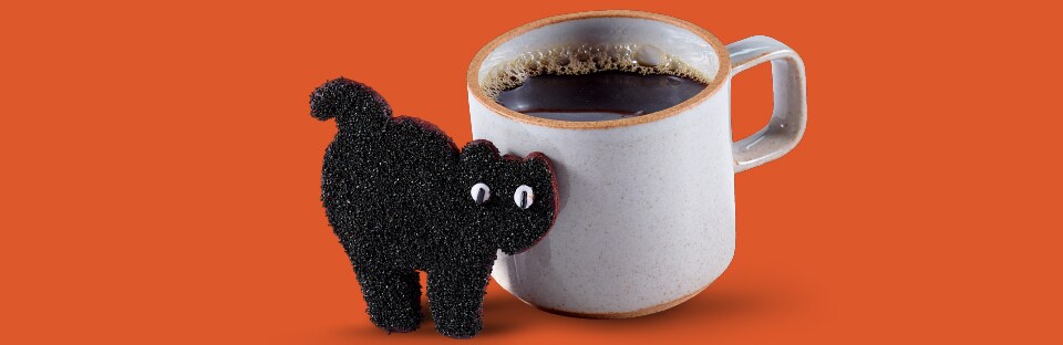 Black Cat Cookies and coffee