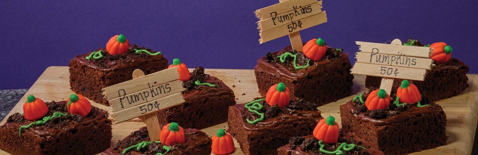 Pumpkin patch brownies
