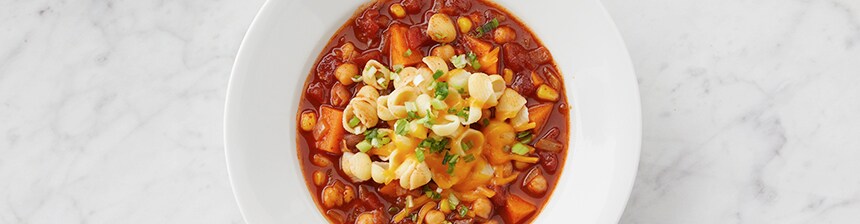 Slow Cooker Sweet Potato Chickpea Chili Recipe