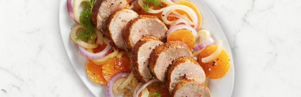 One Pan Pork Tenderloin with Clementine