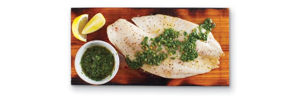 Grilled Tilapia on a Wood Plank