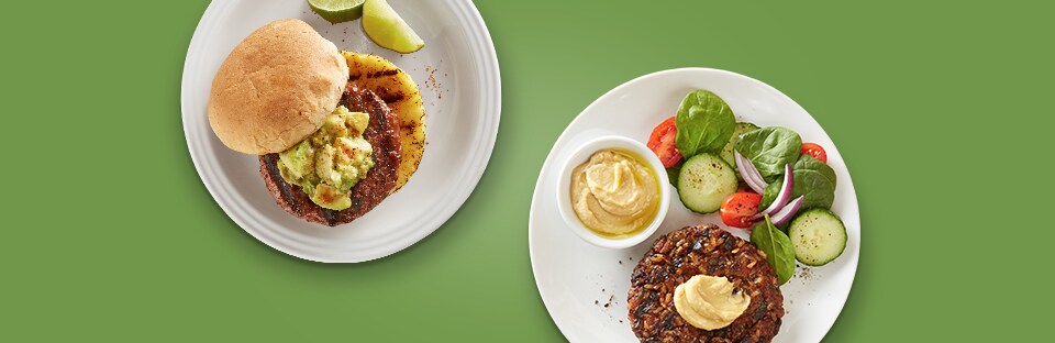 Plant-based burgers