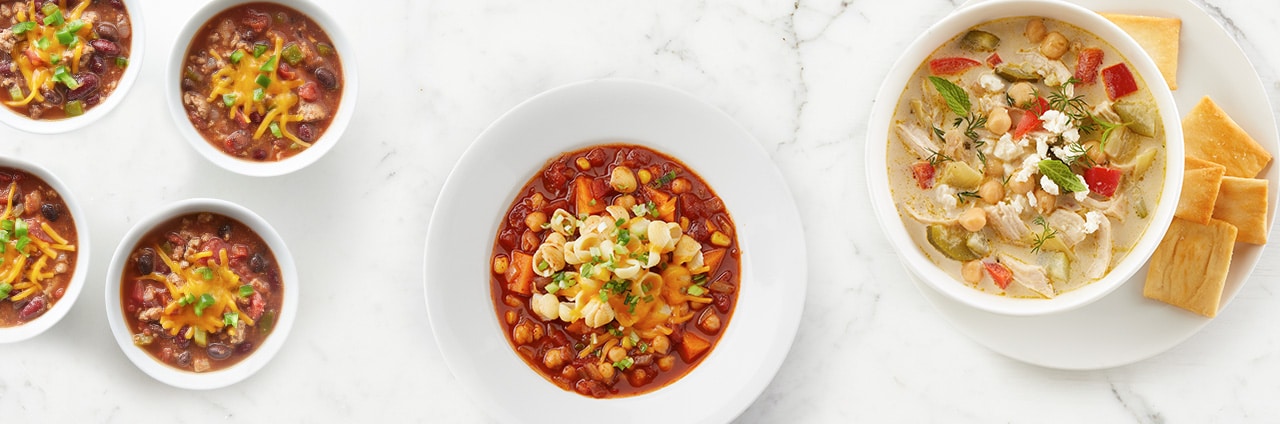 Bowls of chili