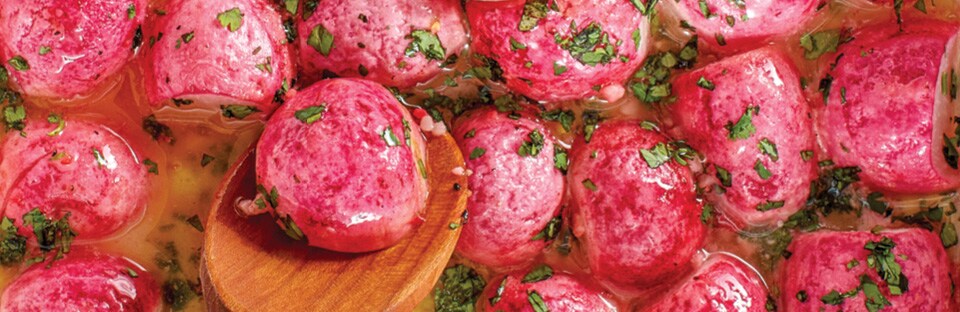 Roasted butter radishes