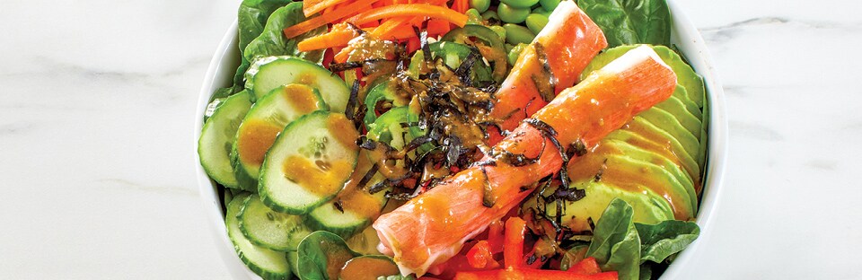 Sushi Spinach Salad