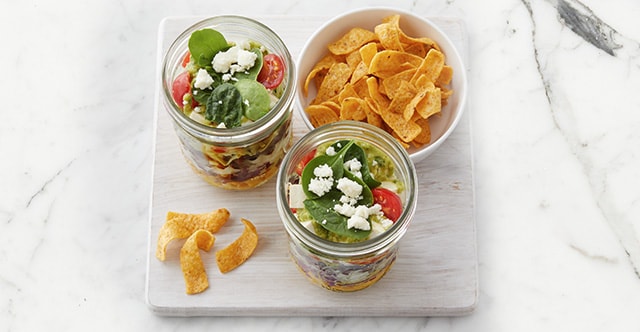 Mason Jar Layered Taco Salad Recipe