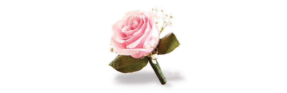 Pink Rose Boutonniere