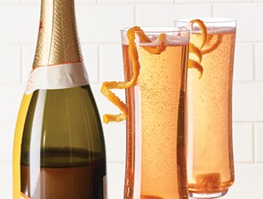 two champagne flutes