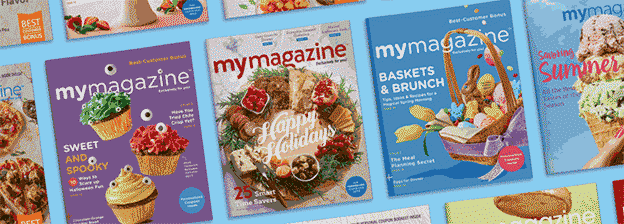 collage of old MyMagazine covers