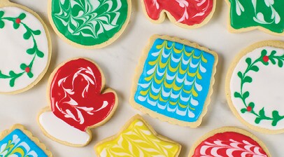 Decorated sugar cookies