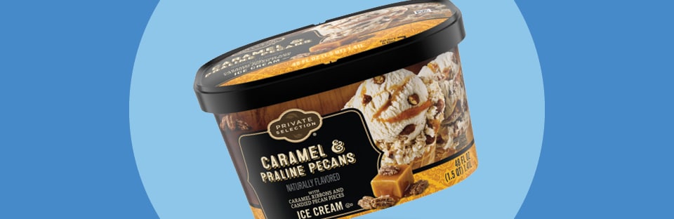 Private Selection Caramel & Praline Pecans Ice Cream