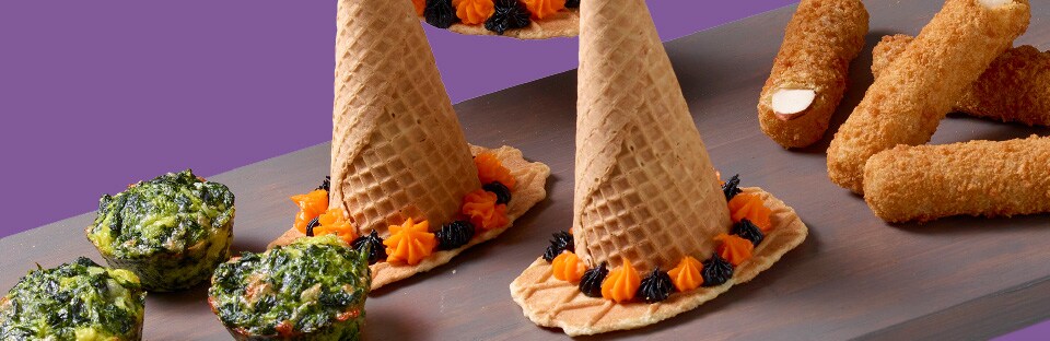 witch hat ice cream cones