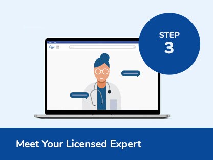 Step three. Meet Your Licensed Expert.