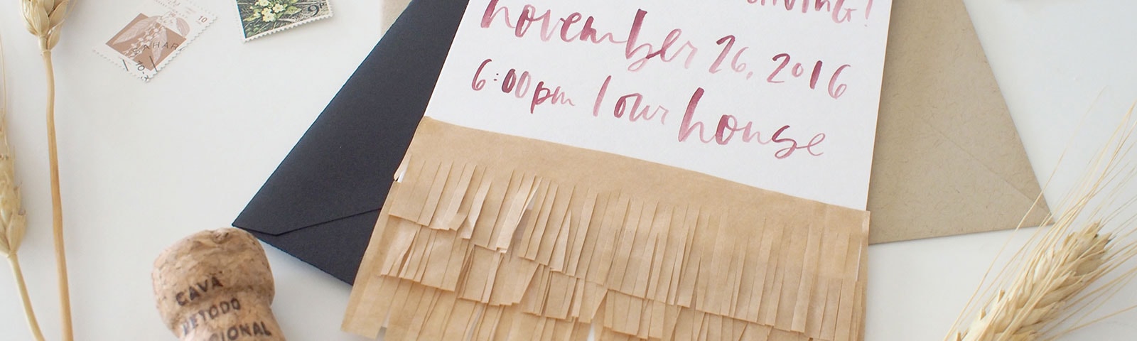 Brown paper bag with calligraphic writing Brown paper bag with calligraphic writing
