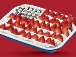 Red, White and Blue Creamy Lemon Bars