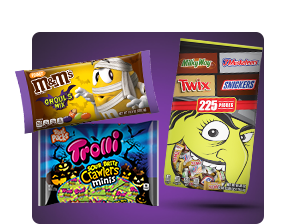 Trick-or-treating candy. Find treats little ghosts and ghouls will love.