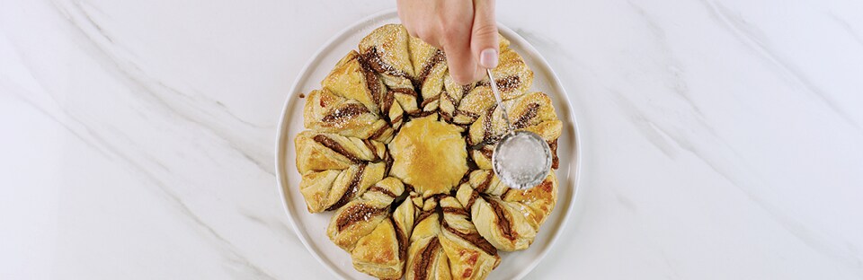 chocolate-hazelnut snowflake