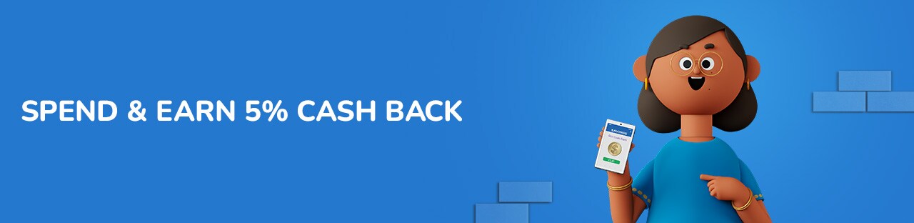 Spend & Earn 5% Cash Back