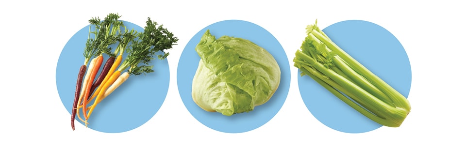 Carrots, Lettuce and Celery