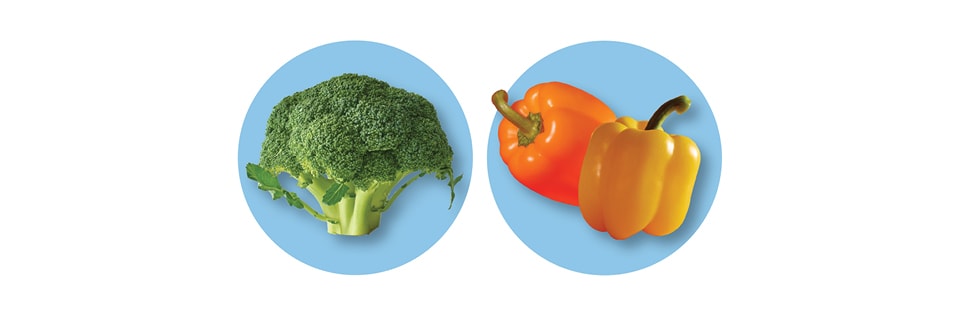 Broccoli and Bell Peppers