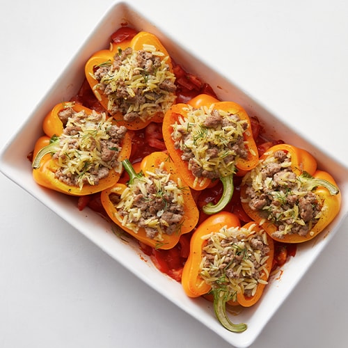 Instant Pot Turkey Stuffed Peppers Recipe Fry s Food Stores