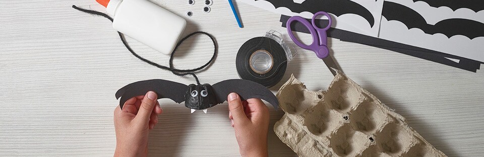 Egg Carton Bats